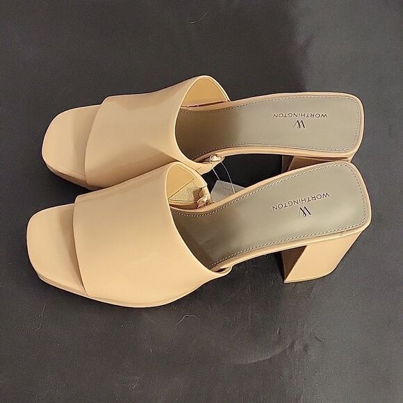 BRAND NEW WORTHINGTON OPEN TOE BLOCK HEEL LADIES SANDAL - Picture 7 of 13